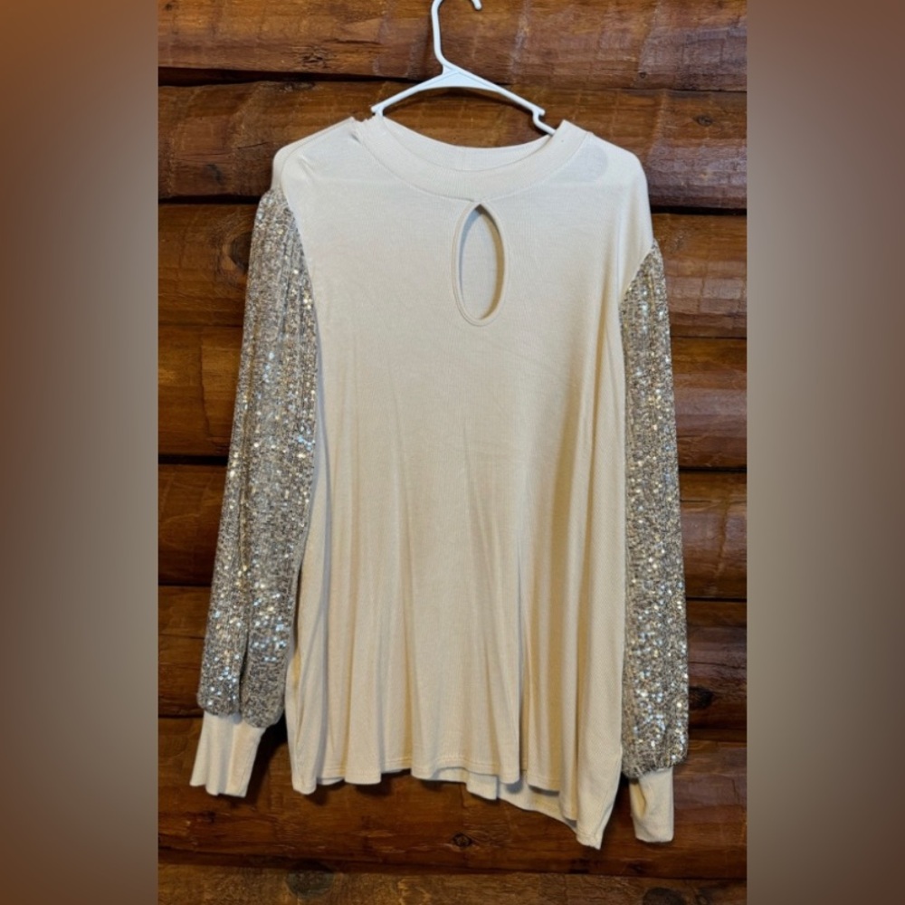 2X Maurices Sparkle Bling Sleeve Shirt Era